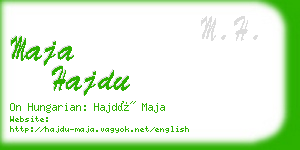 maja hajdu business card